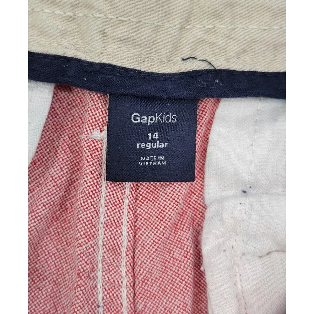 a3) Gap Kids Red Drawstring Shorts 14 Regular 100% Cotton